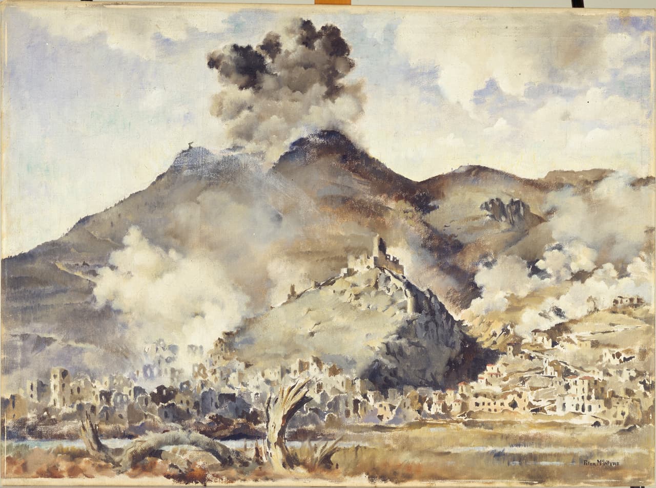 Bombing of the abbey and town, May 1944